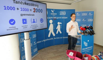 A koronavírus miatt idén kétszer annyi gyerek iskolatáskáját szeretné megtölteni a Segélyszervezet
