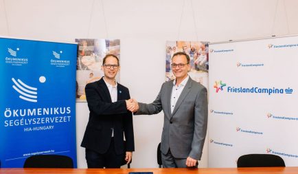 20 millió forinttal támogatja a FrieslandCampina Hungária Zrt. a Segélyszervezet munkáját